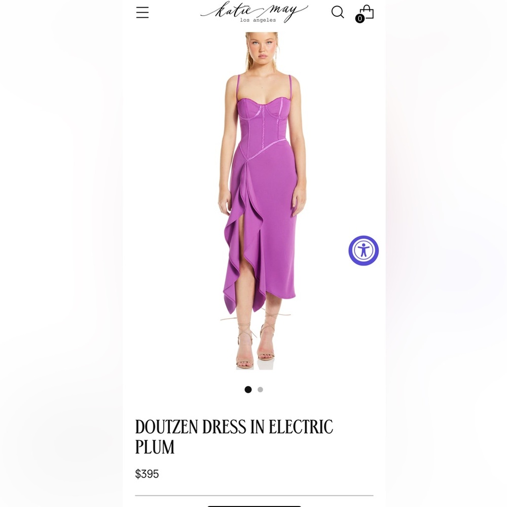 Katie May electric plum dress